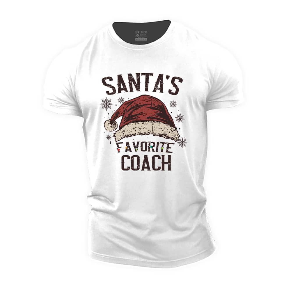 Santa's Favorite Coach Cotton T-Shirt