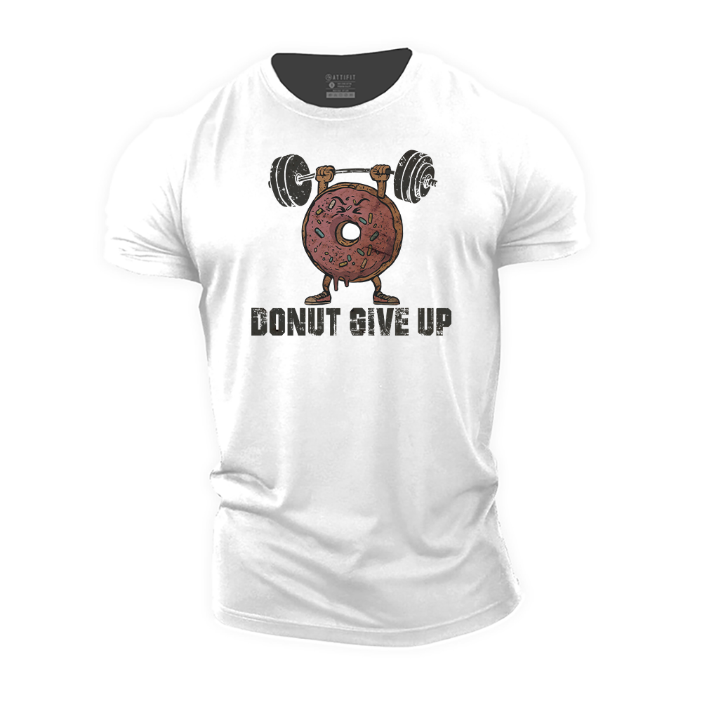 Donut Give up Cotton T-Shirt