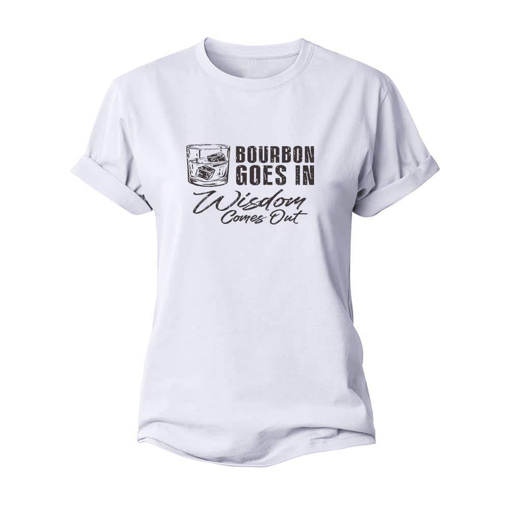 Bourbon Goes In Women's Cotton T-Shirt