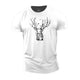 Twig Deer Cotton T-Shirt