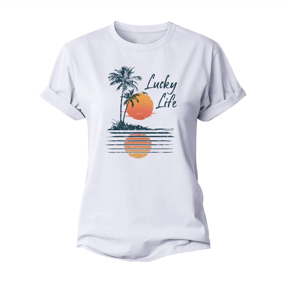 Lucky Life Women's Cotton T-Shirt