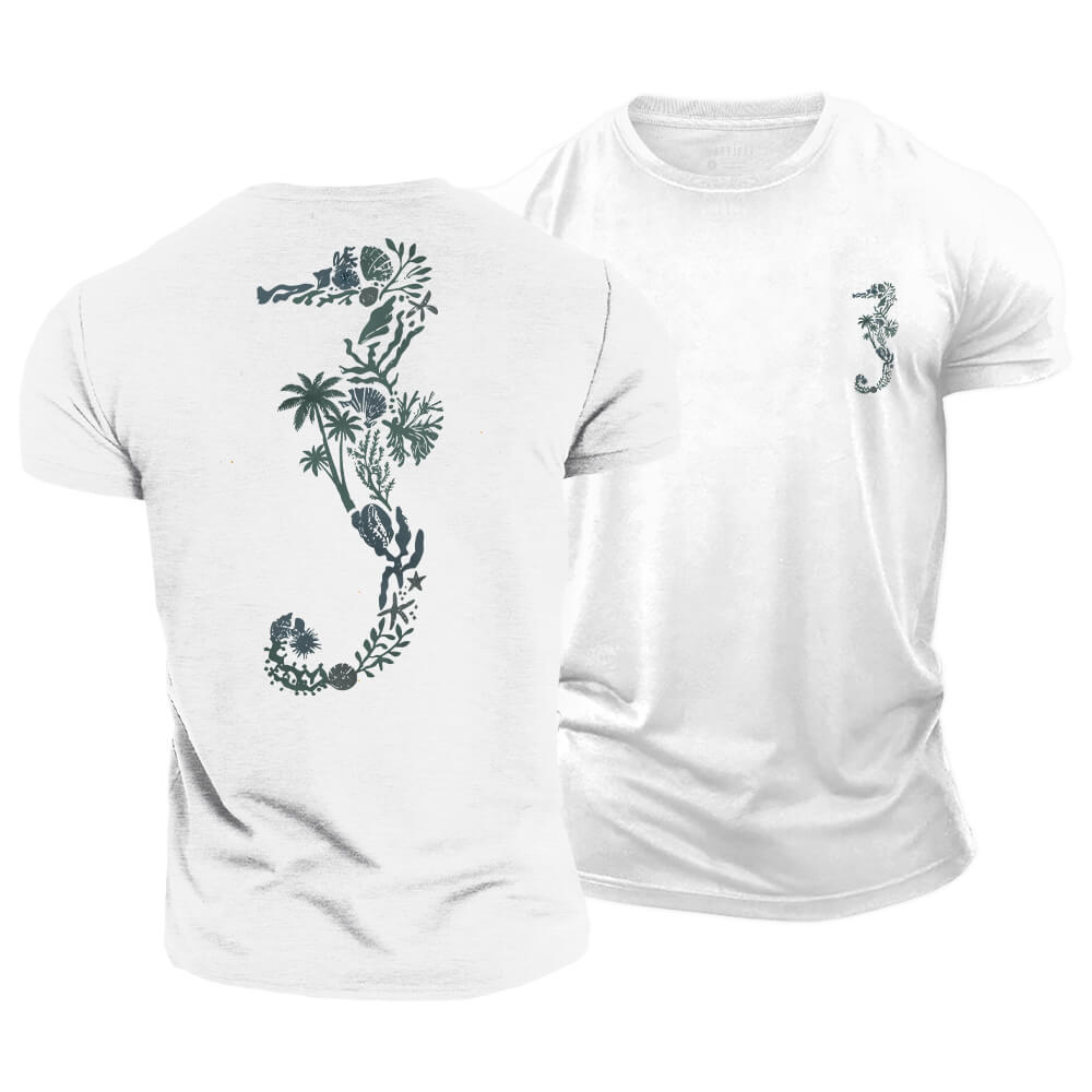 Salty Seahorse Cotton T-Shirt