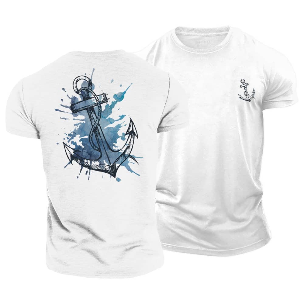Anchor Splash Cotton T-Shirt