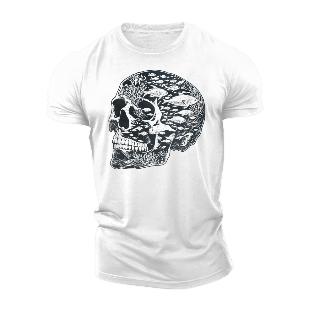 Skull of the Sea Cotton T-Shirt