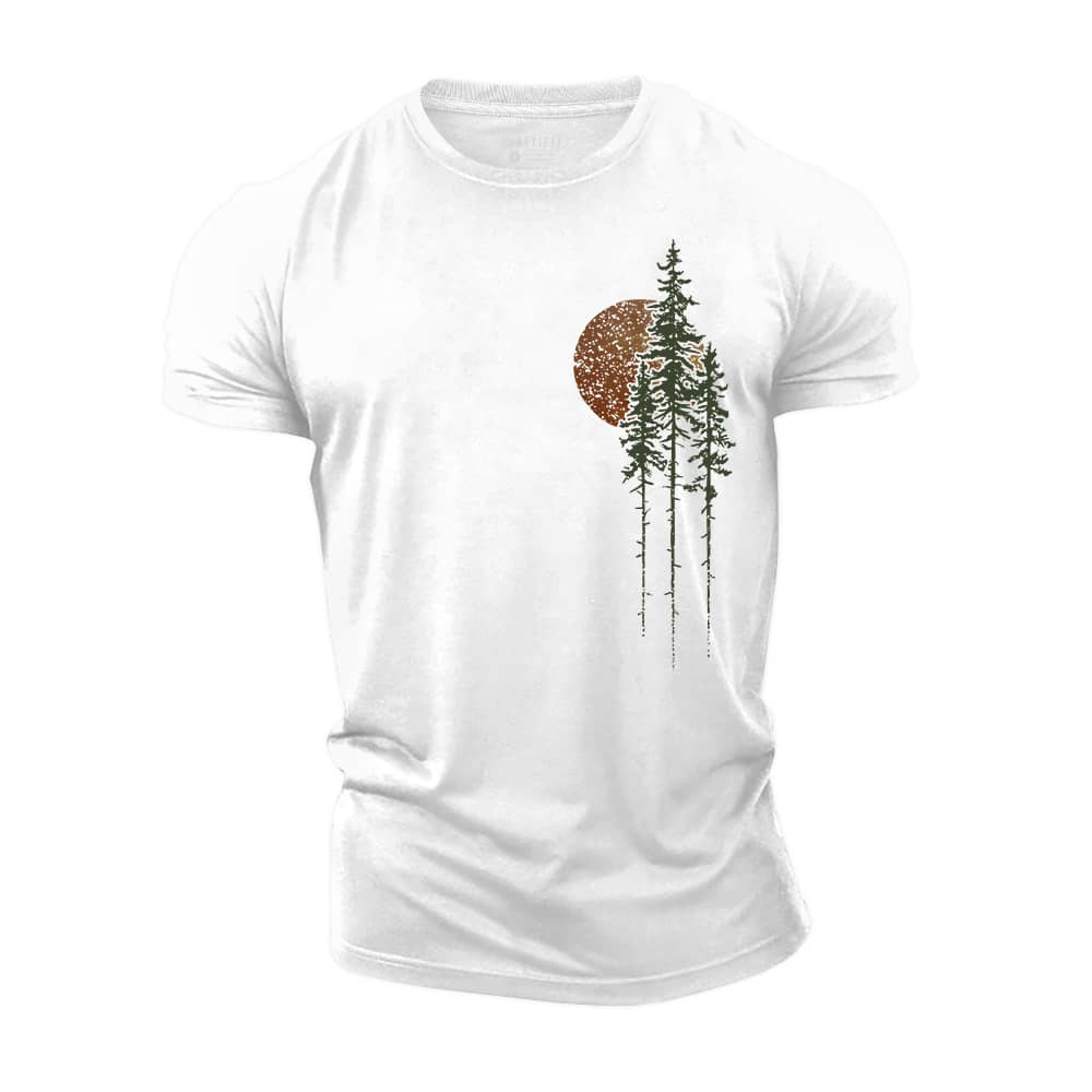 Sunset Forest Cotton T-Shirt