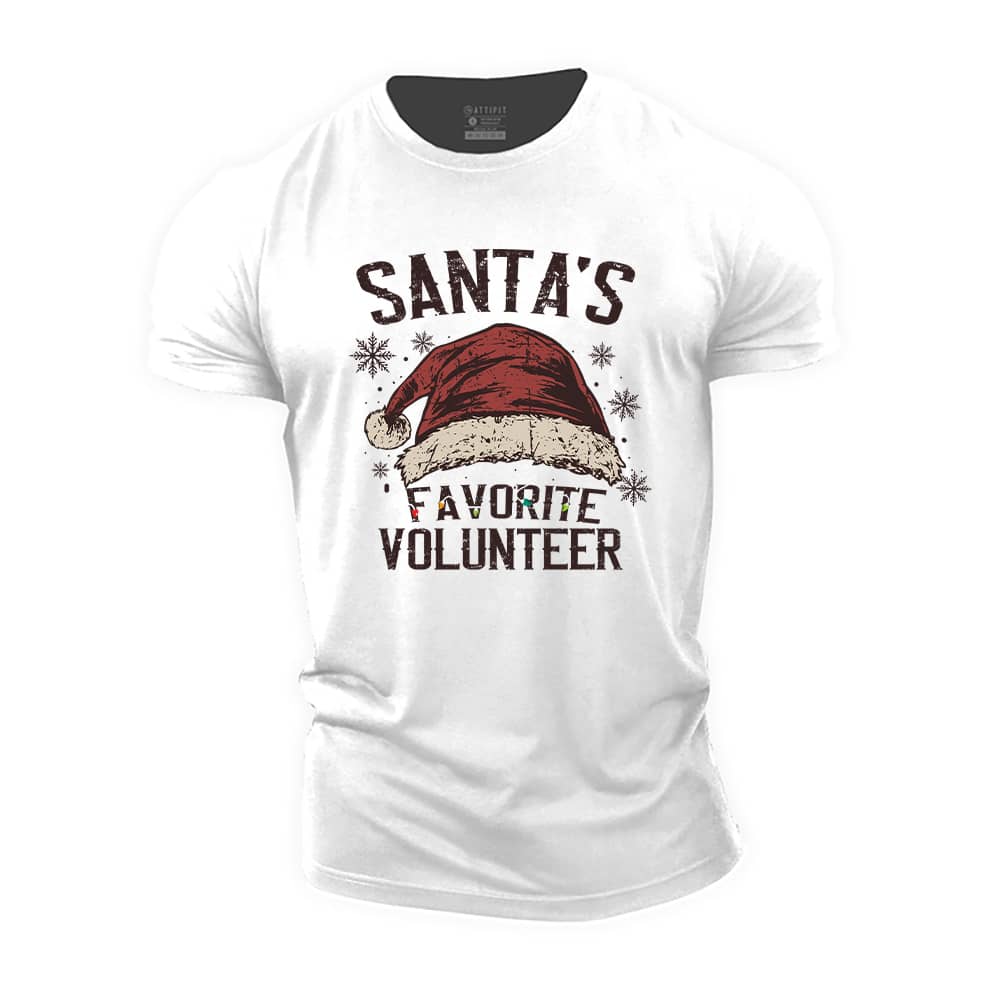 Santa's Favorite Volunteer Cotton T-Shirt