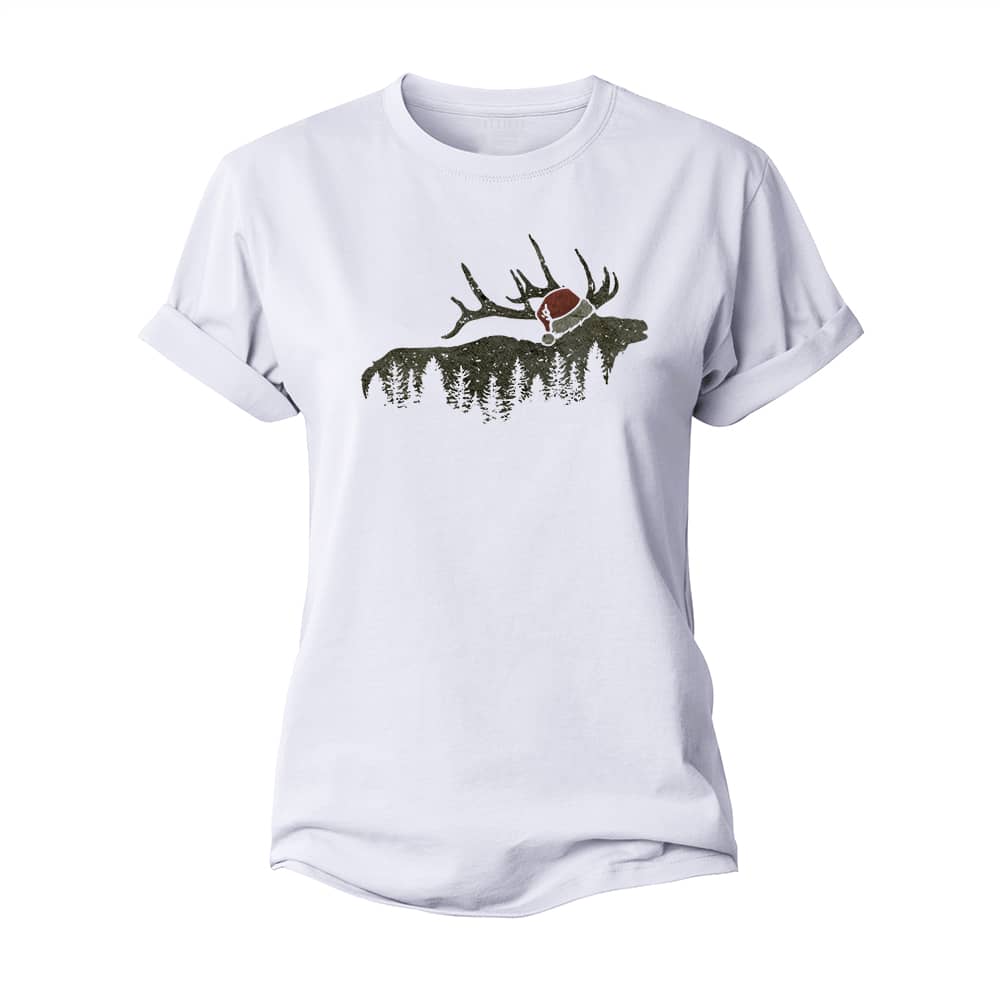 Christmas Wildlife Women's Cotton T-Shirt