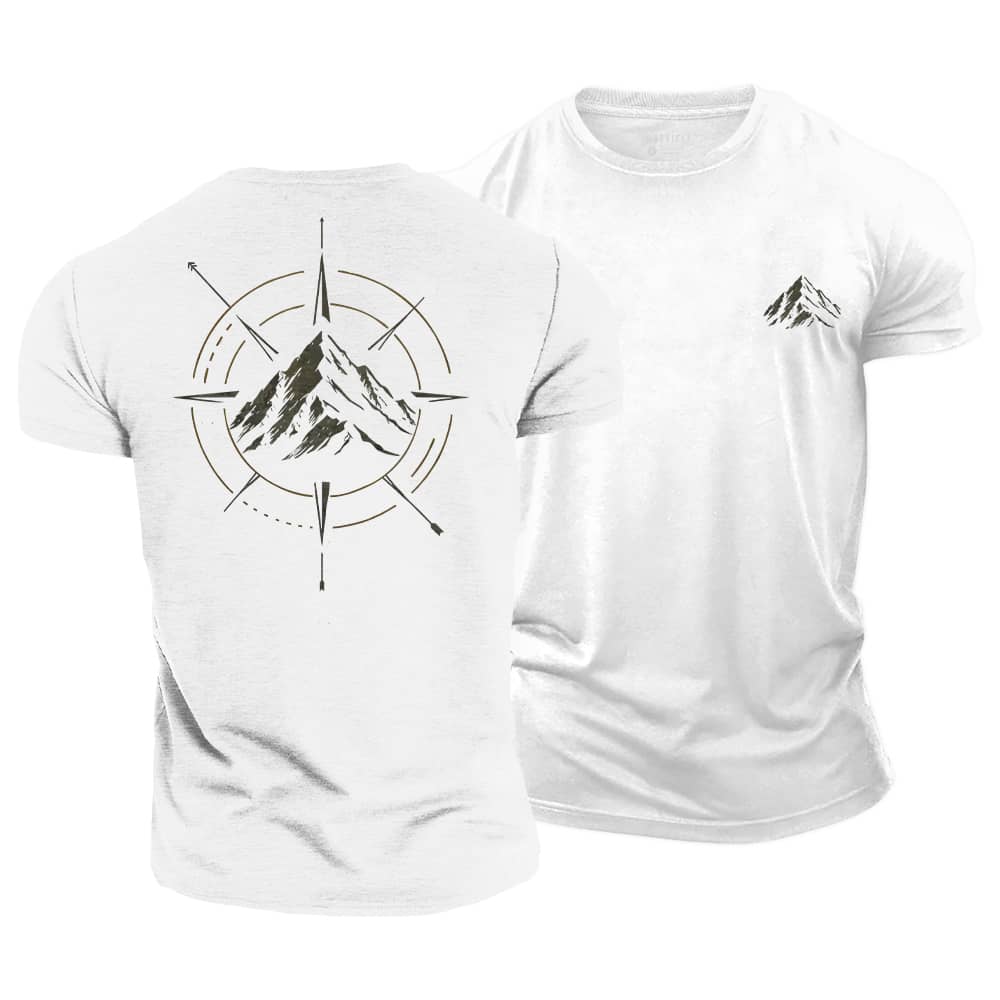 Mountain Compass Cotton T-Shirt