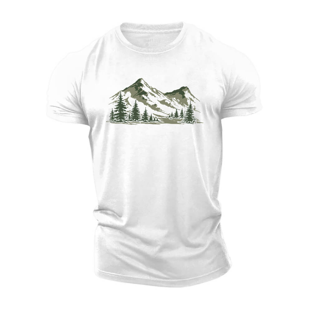 Mountain Forest Cotton T-Shirt