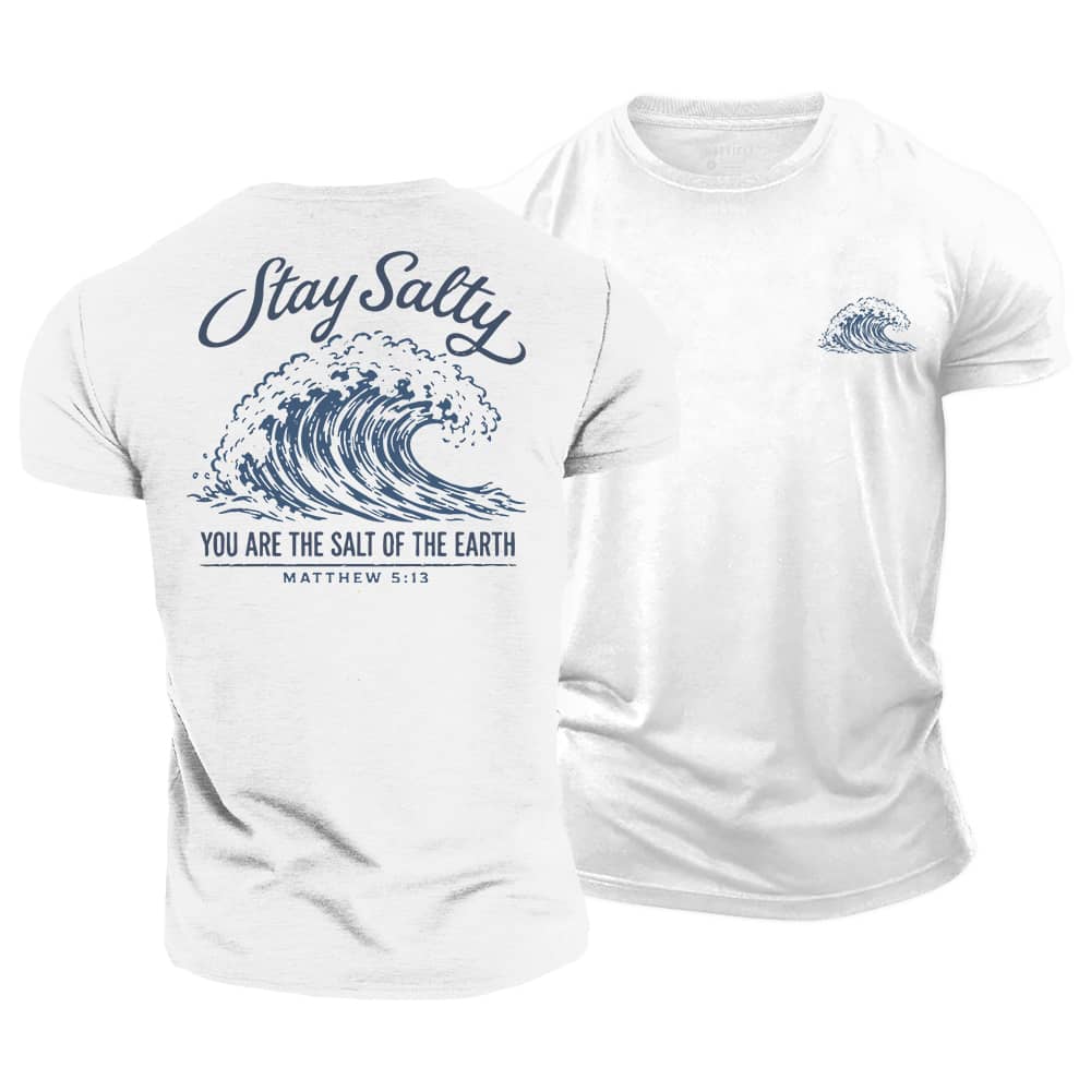 Salty Wave Cotton T-Shirt