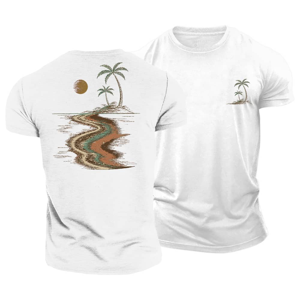 Palm Moon Cotton T-Shirt