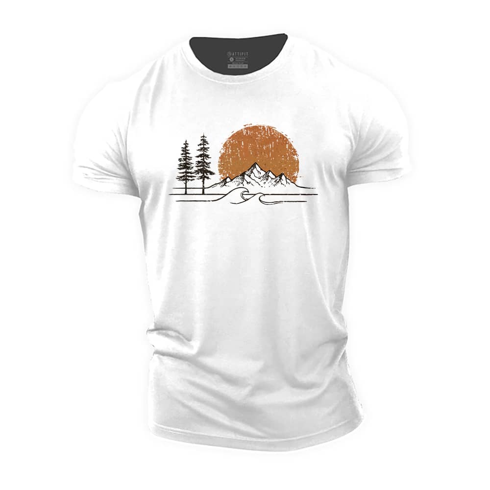 Sunset Range Cotton T-Shirt