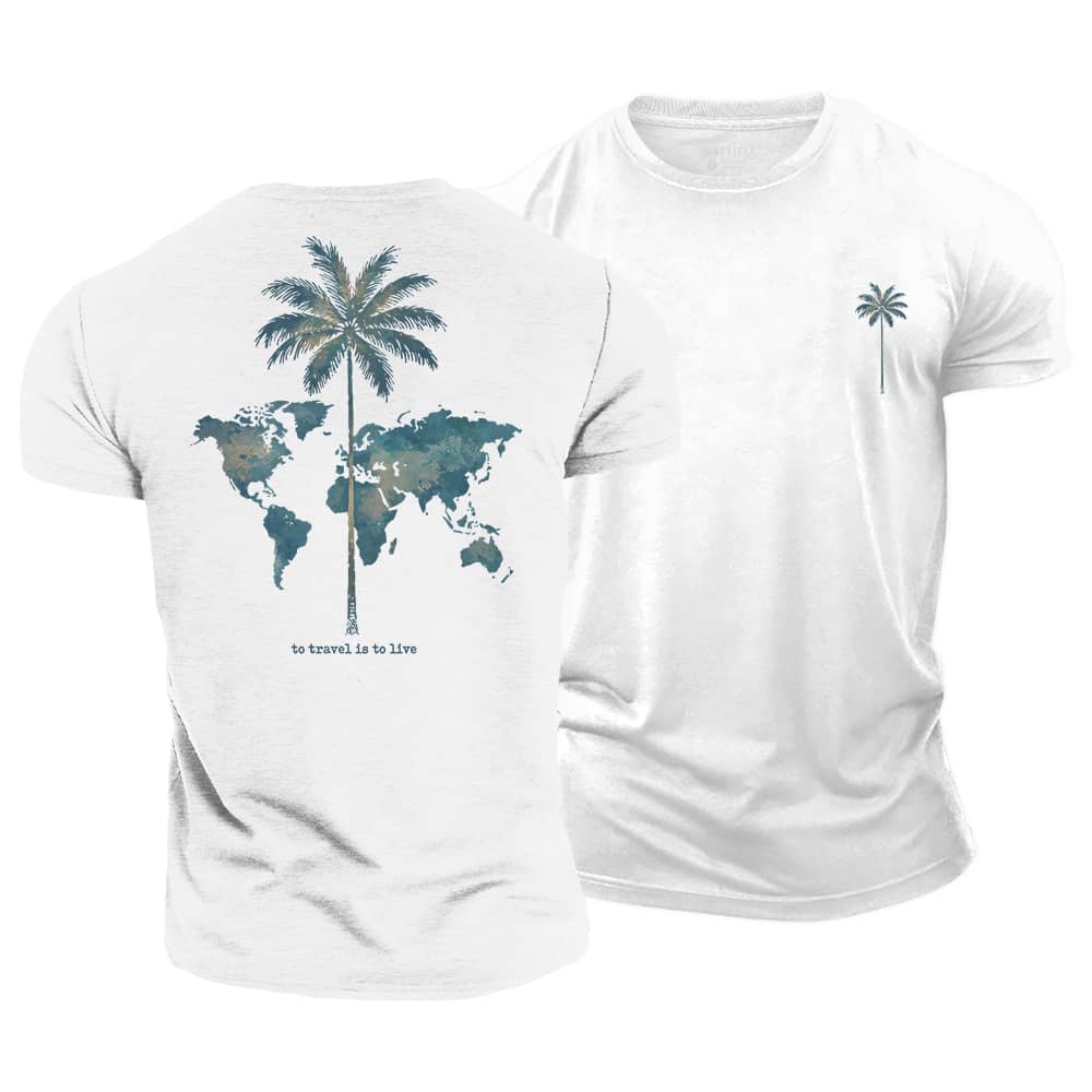 Travel Live Cotton T-Shirt