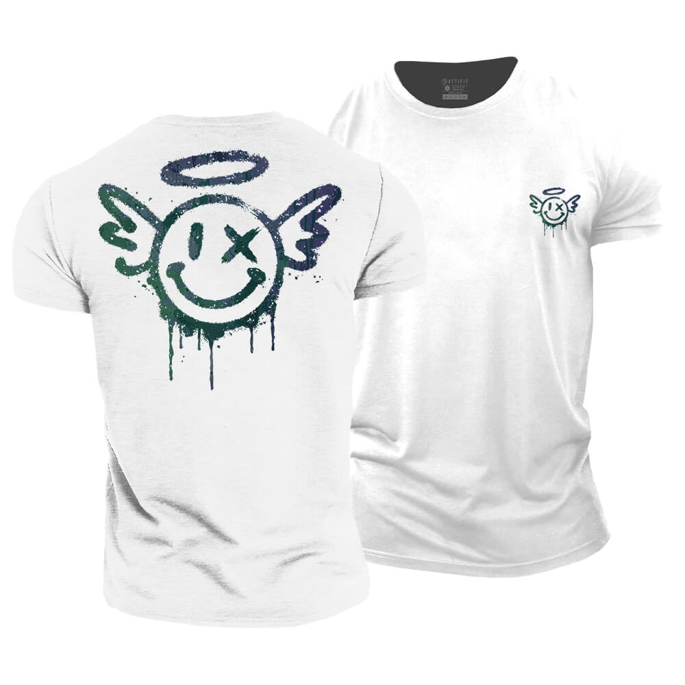Angel Smiley Cotton T-Shirt