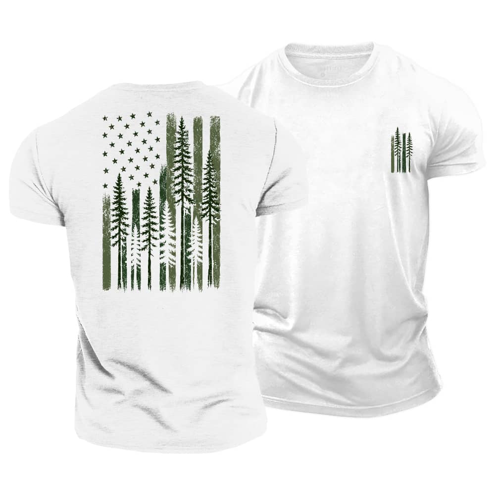 Pine Tree Flag Cotton T-Shirt