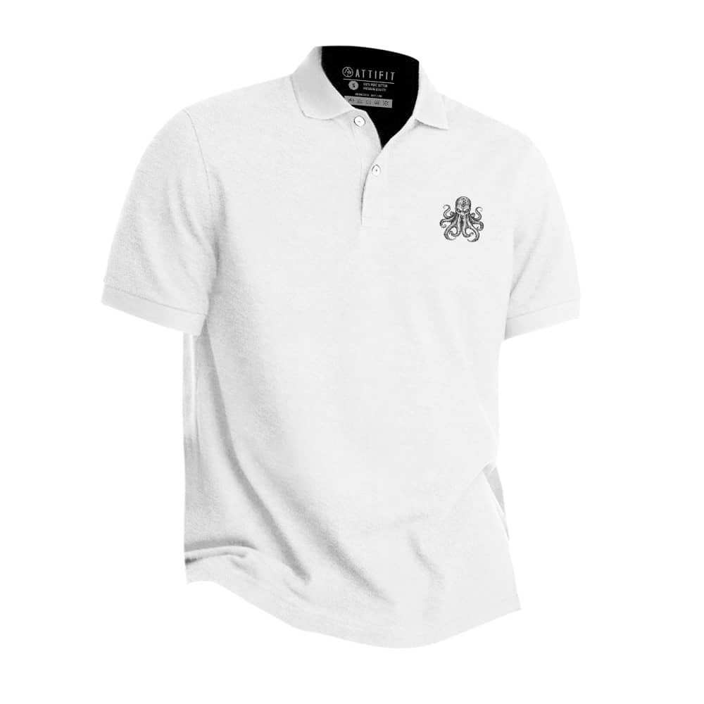 Viking Rune Octopus Polo Shirt