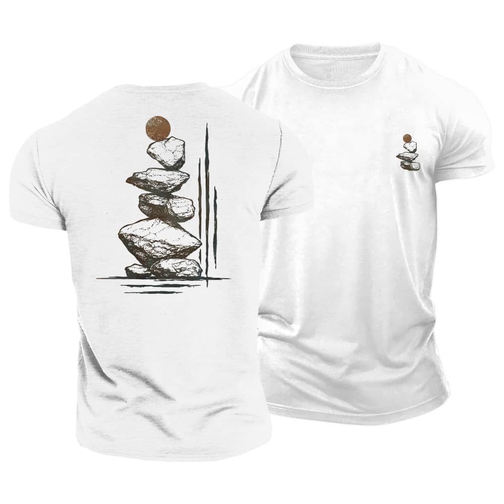 Stone Balance Cotton T-Shirt