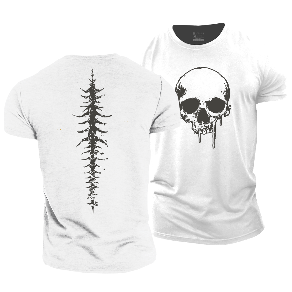 Skull Line Cotton T-Shirt