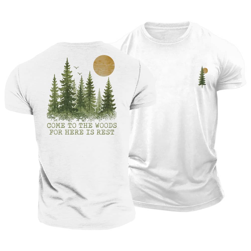 Woods For Rest Cotton T-Shirt
