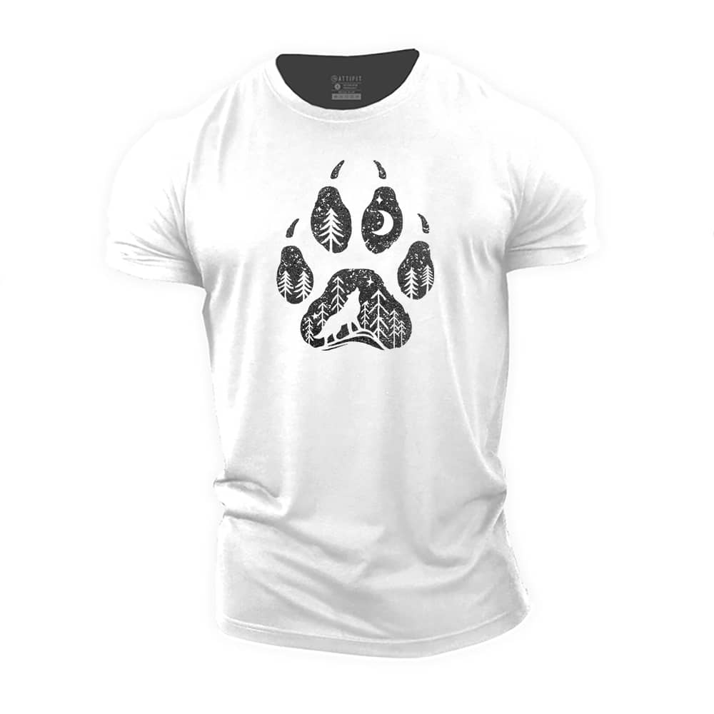 Wolf Claw Forest Cotton T-Shirt