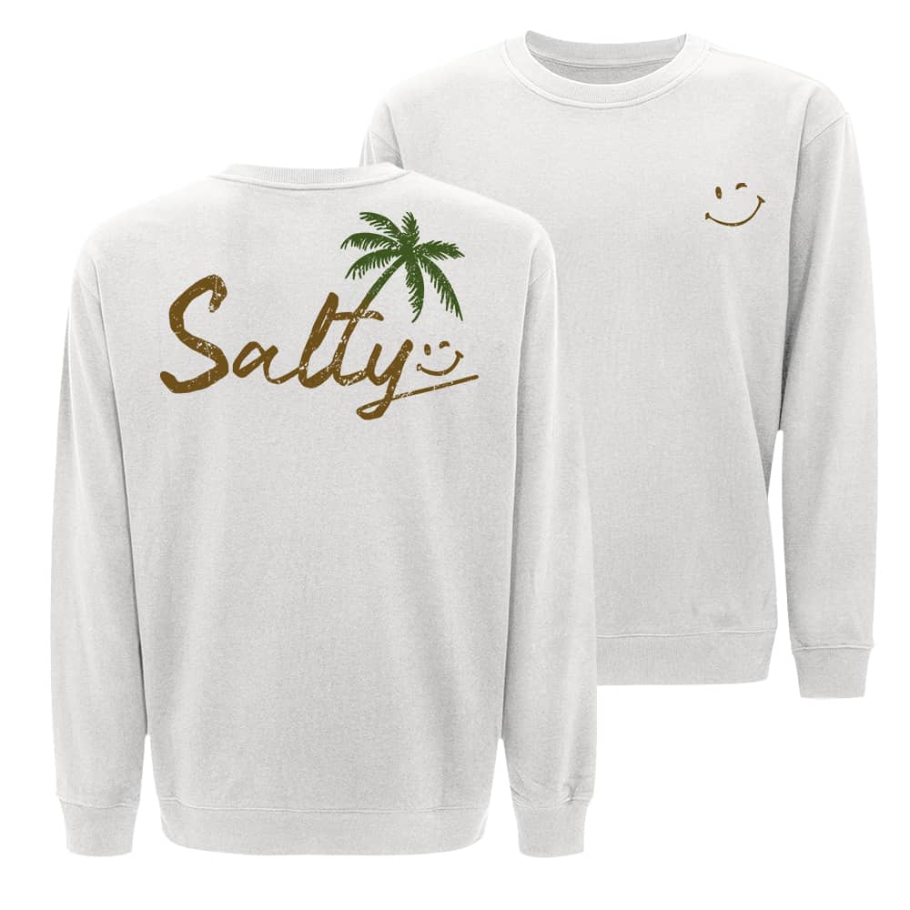 Salty Smiley Crewneck Sweatshirt