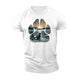 Paw Print Sunset Cotton T-Shirt