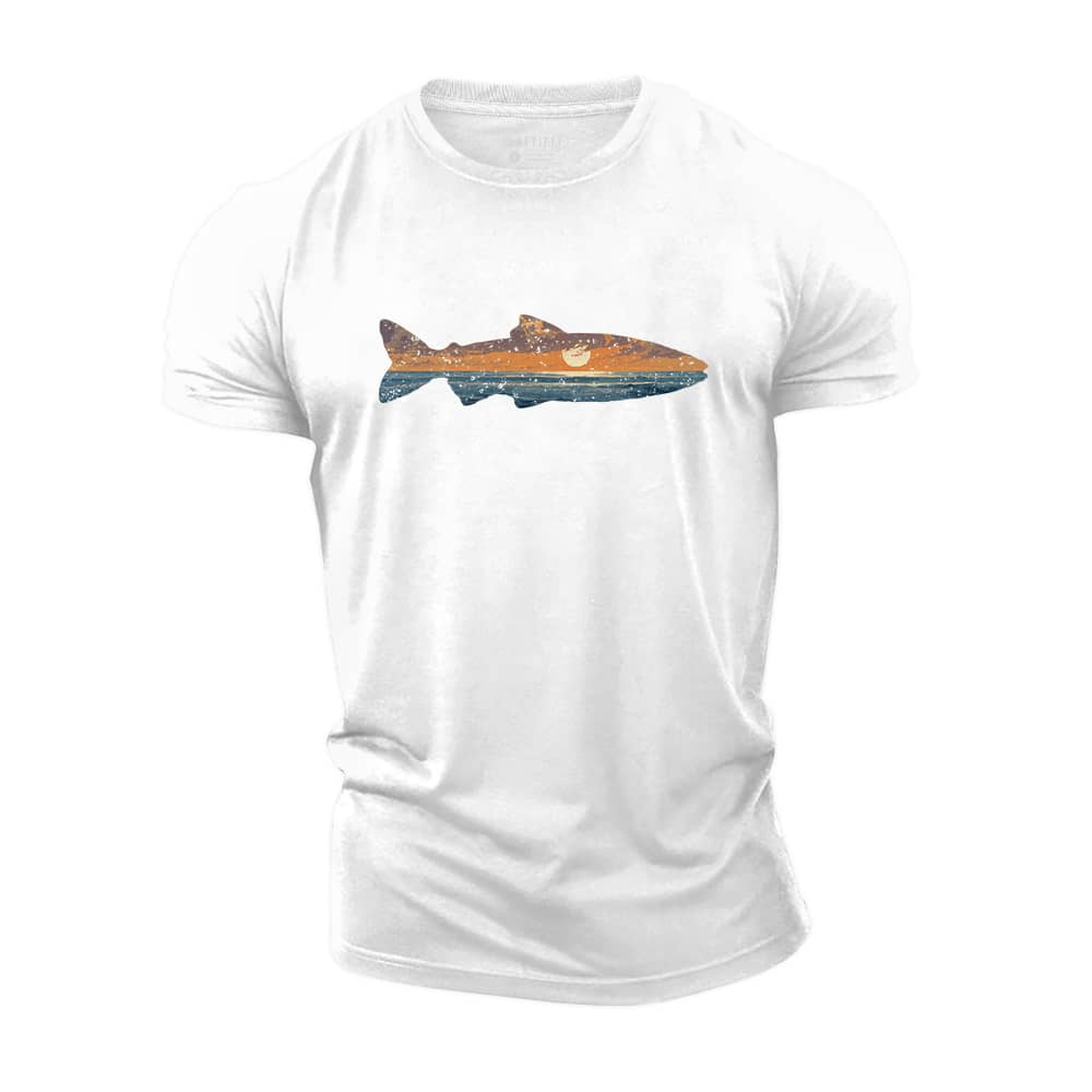 Fish View Cotton T-Shirt
