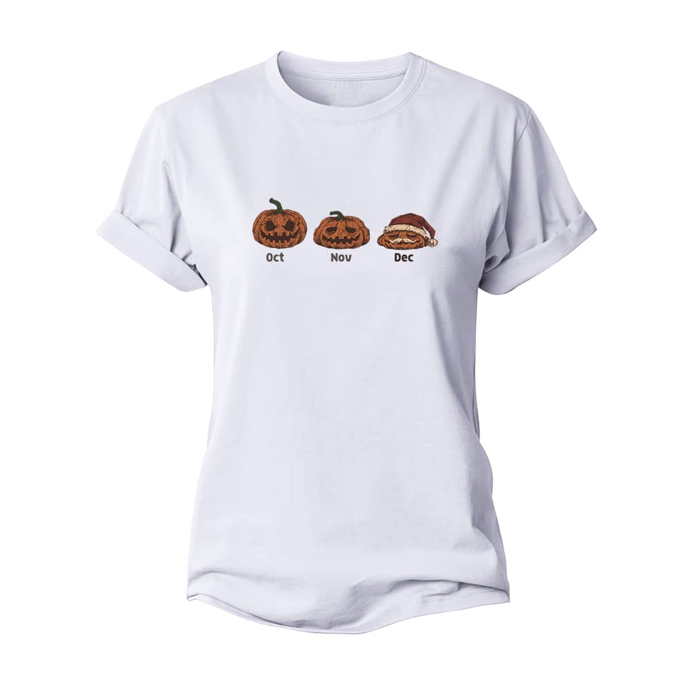Pumpkin Santa Women's Cotton T-Shirt