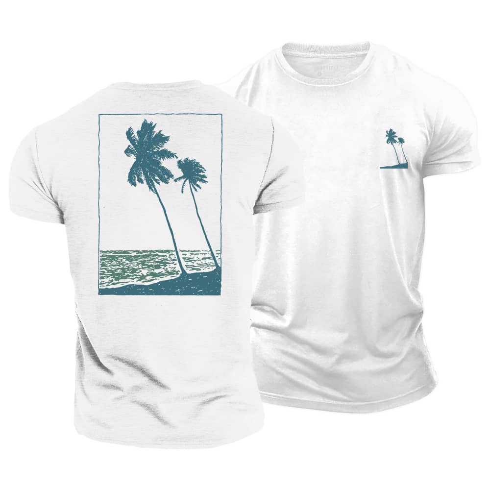 Coastal Palms Cotton T-Shirt