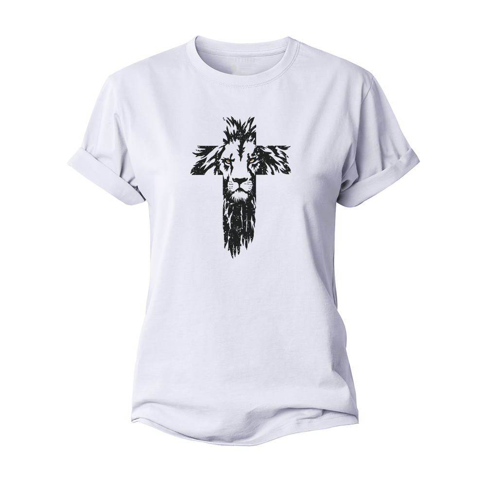 Lion Cross Women's Cotton T-Shirt