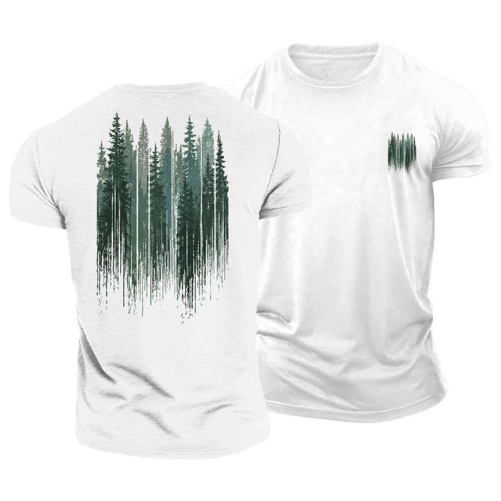 Pine Shadow Cotton T-Shirt