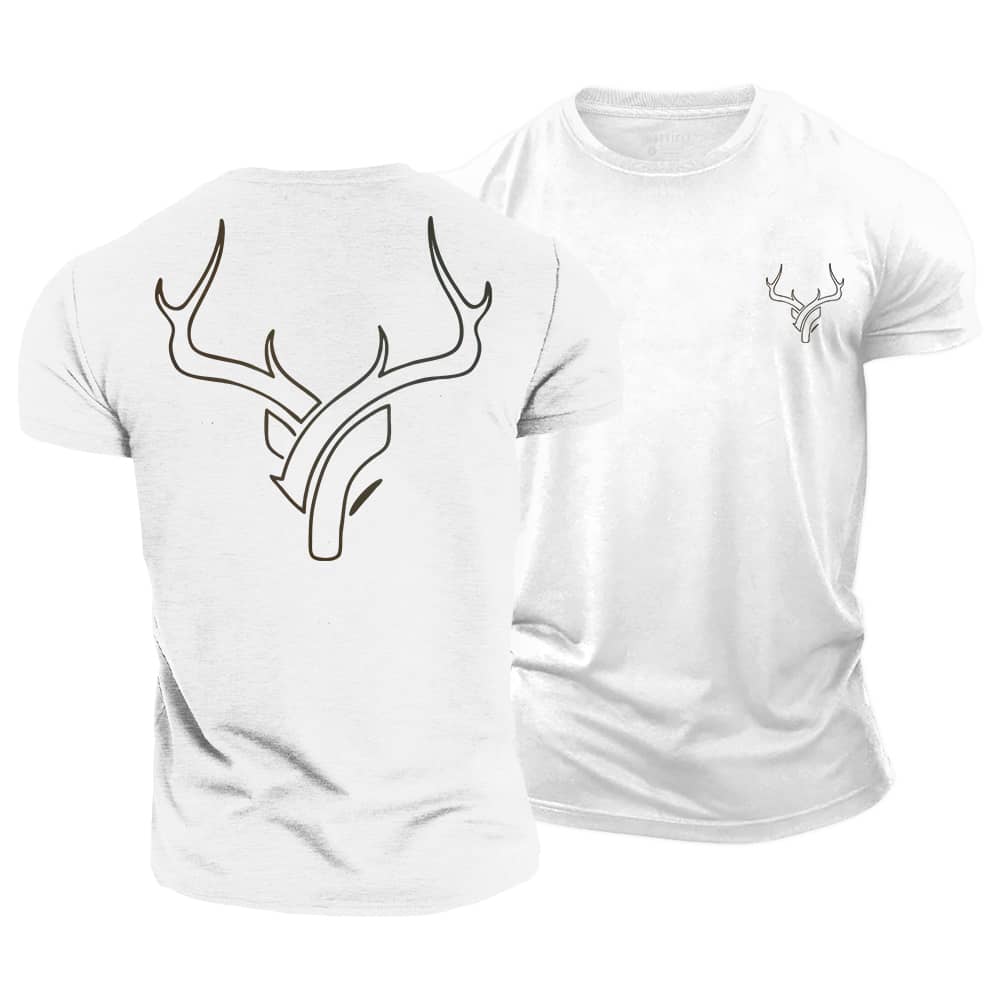 Antler Mark Cotton T-Shirt