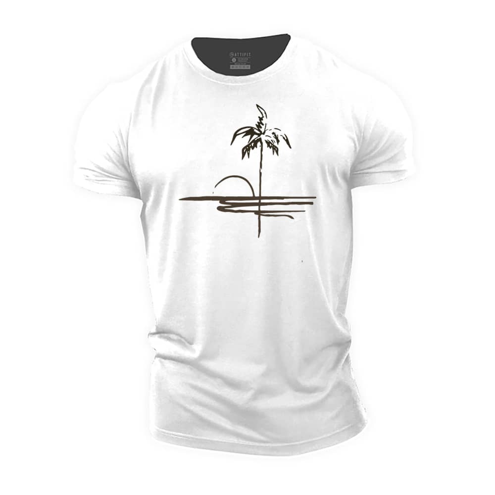 Simple Beach Cotton T-Shirt