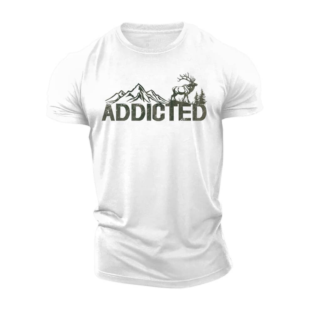 Addicted to Deer Cotton T-Shirt