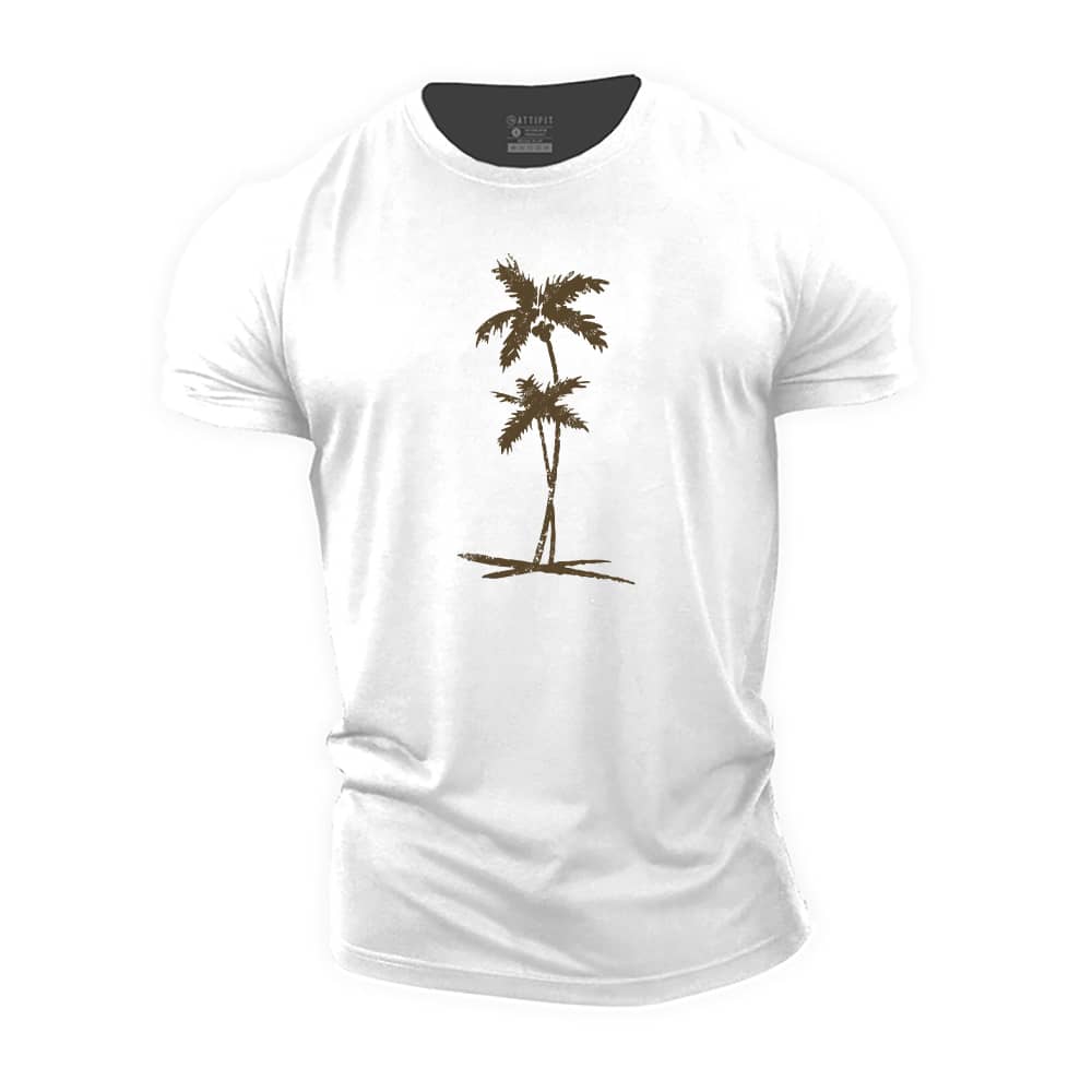 Simple Palm Cotton T-Shirt