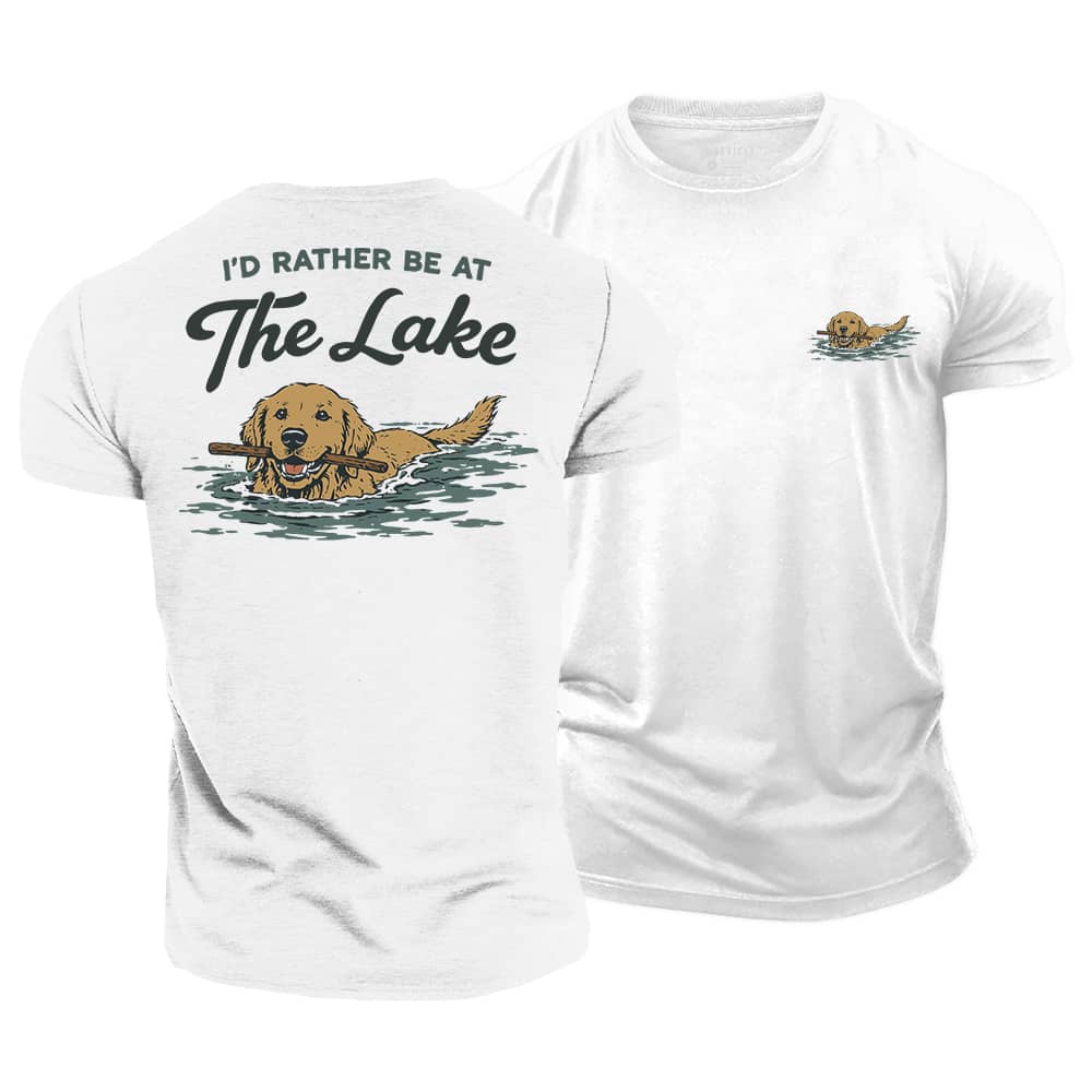 Rather At The Lake Cotton T-Shirt