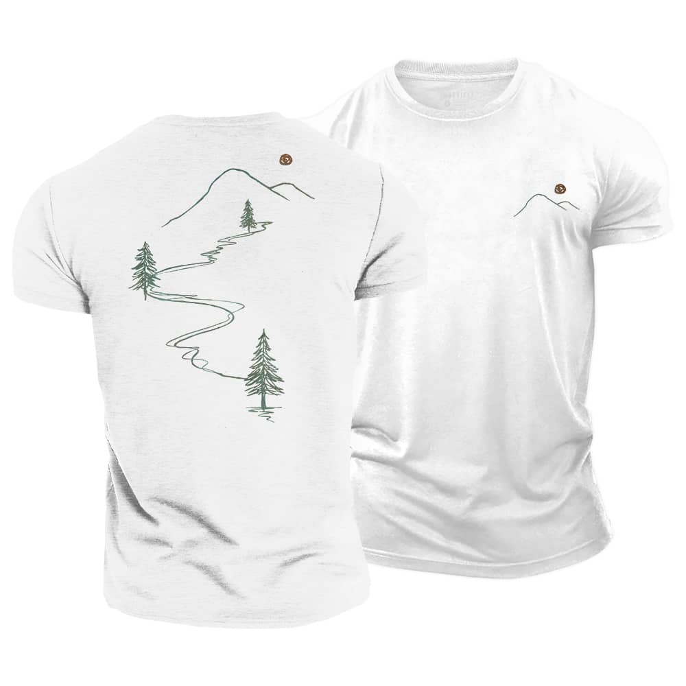 Mountain Line Cotton T-Shirt