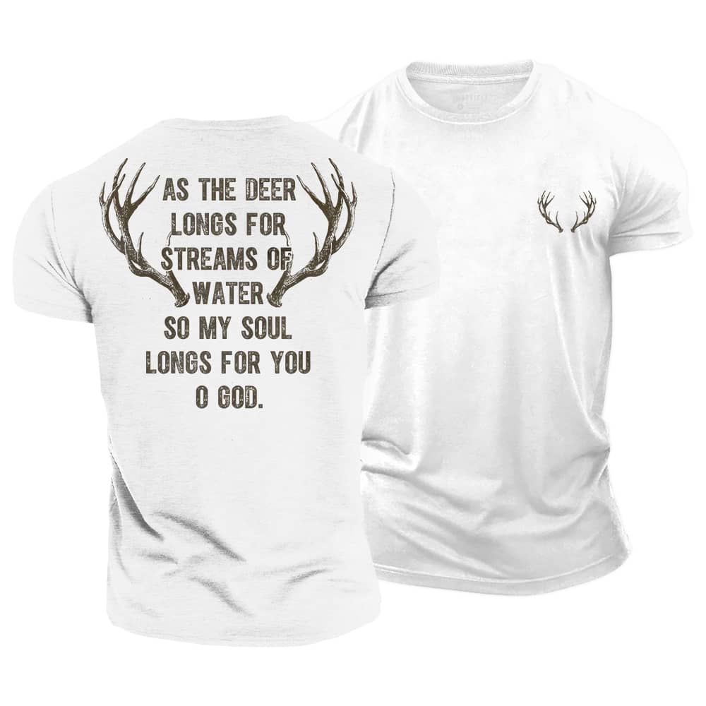 Longs For God Cotton T-Shirt