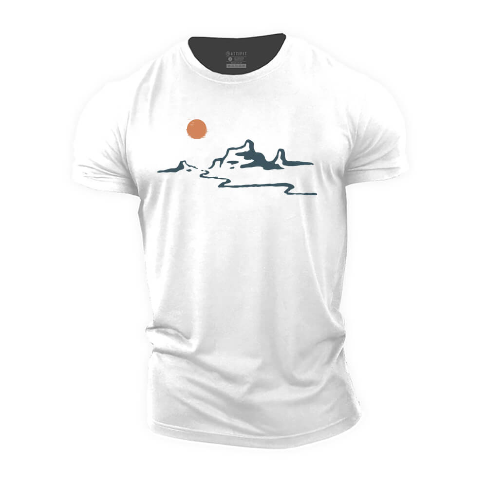 Mountain Flow Cotton T-Shirt