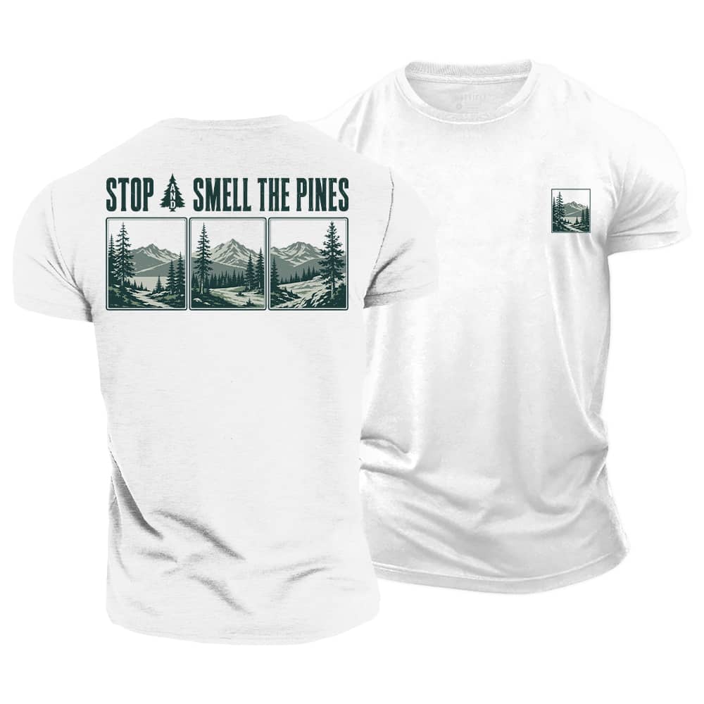 Smell The Pines Cotton T-Shirt