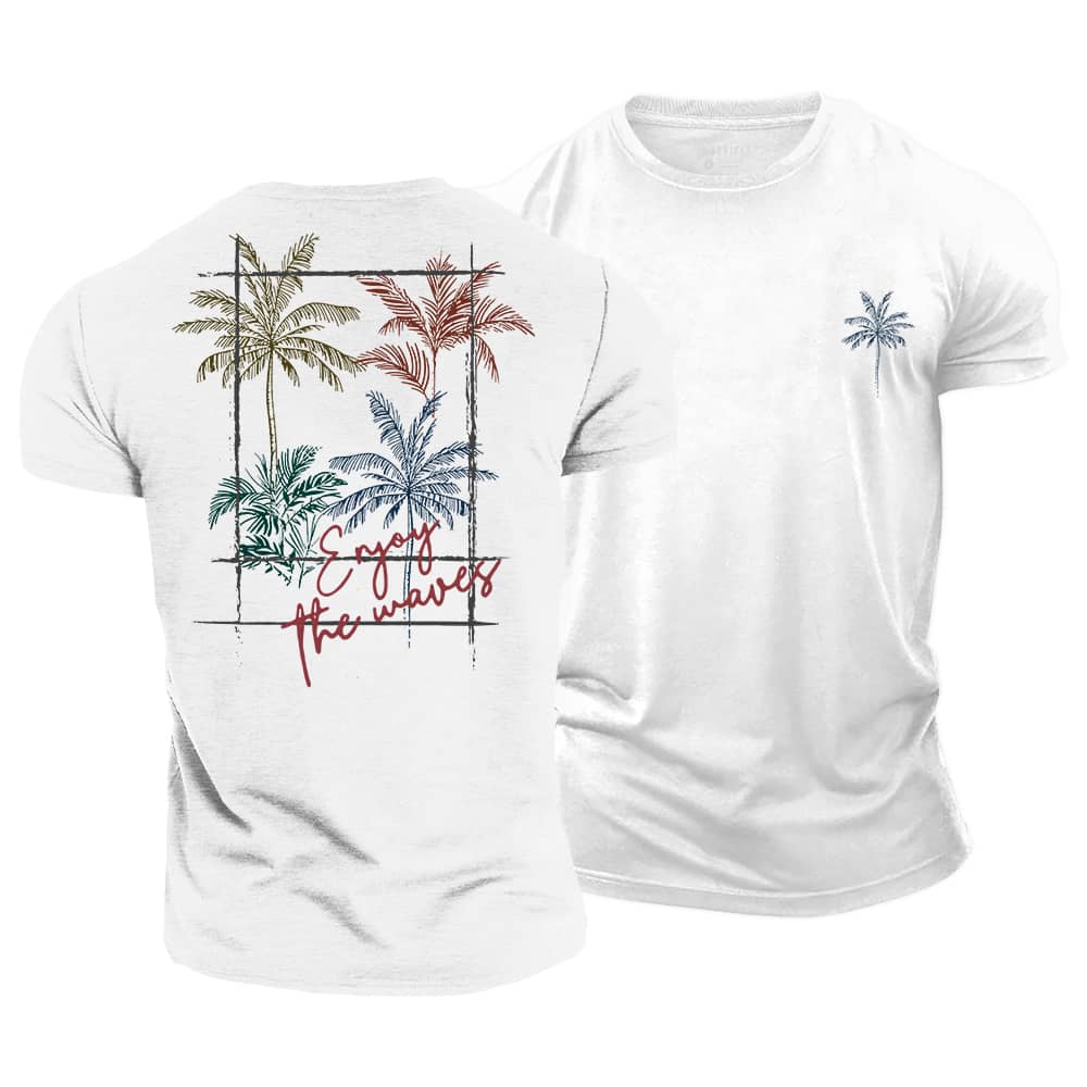 Enjoy The Waves Cotton T-Shirt