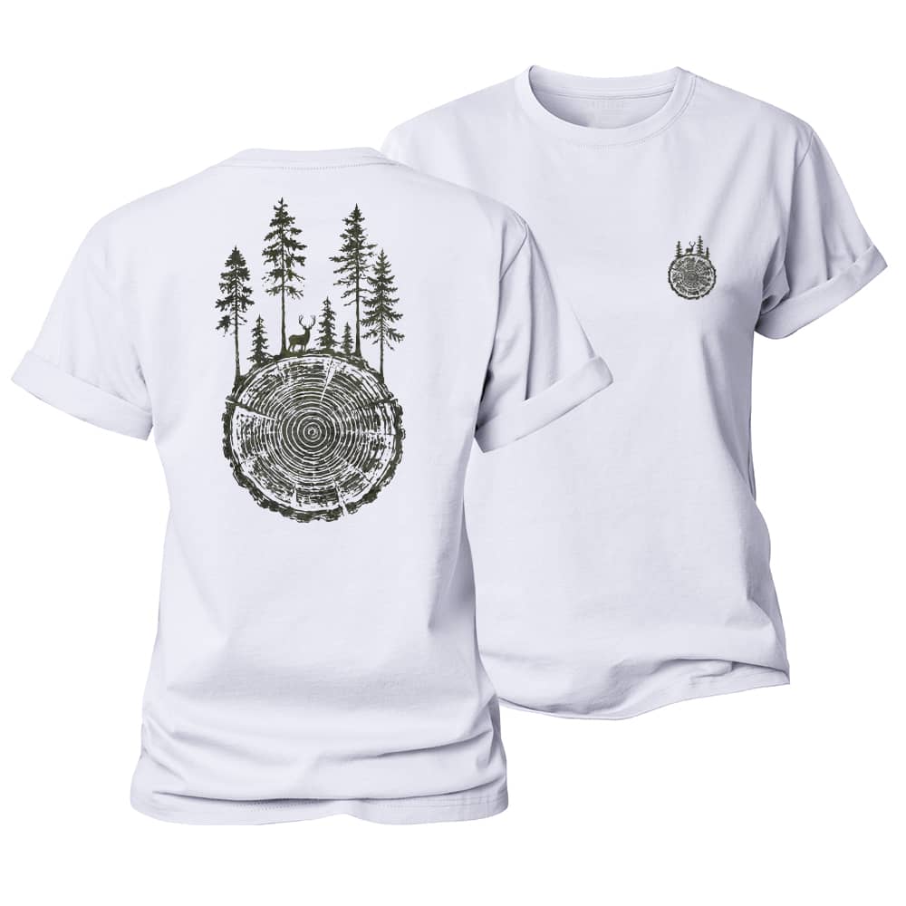 Tree Ring Forest Women's Cotton T-Shirt