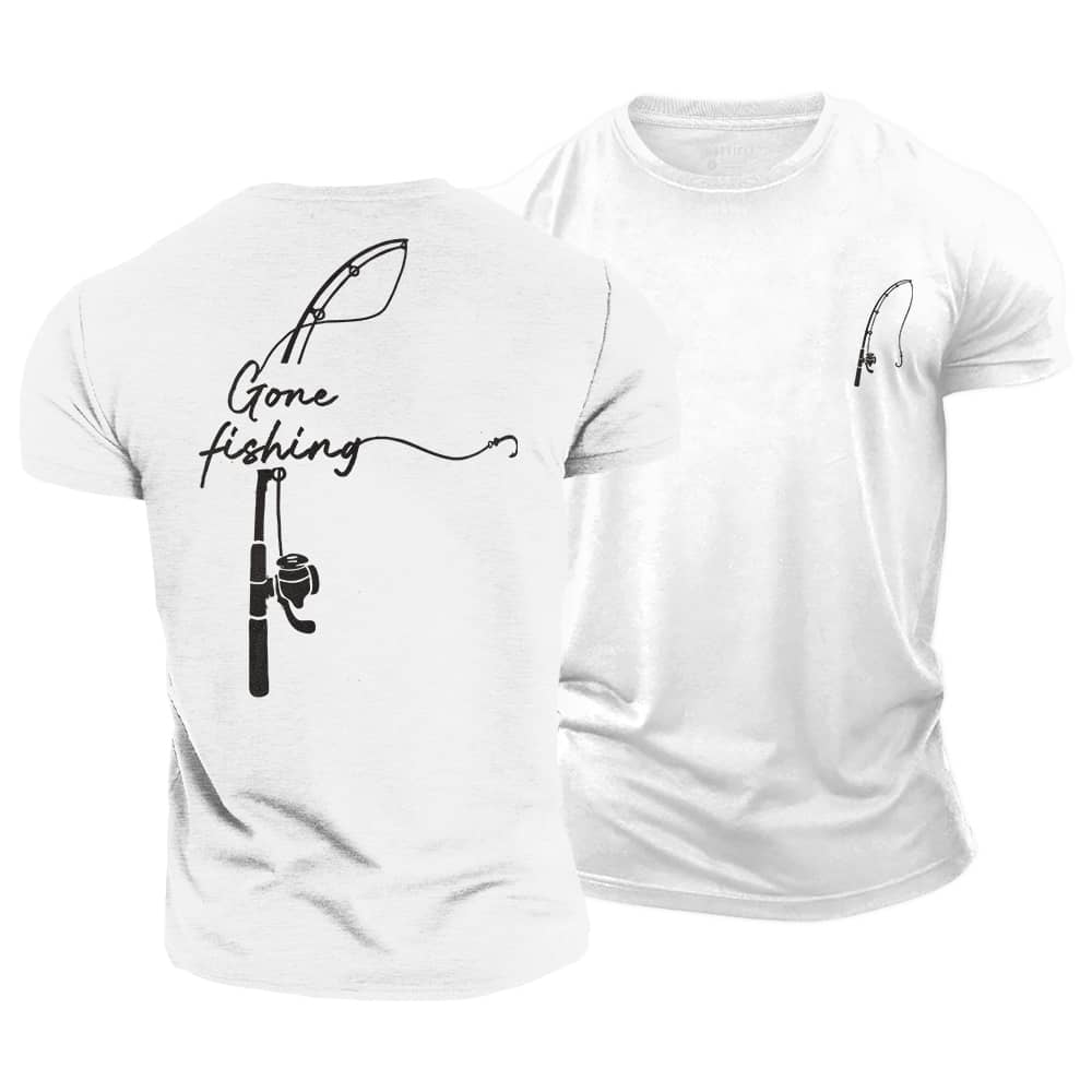 Gone Fishing Cotton T-Shirt