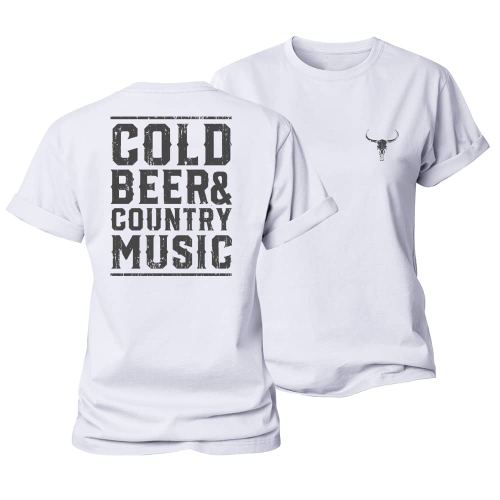 Cold Beer and Country Music Women's Cotton T-Shirt