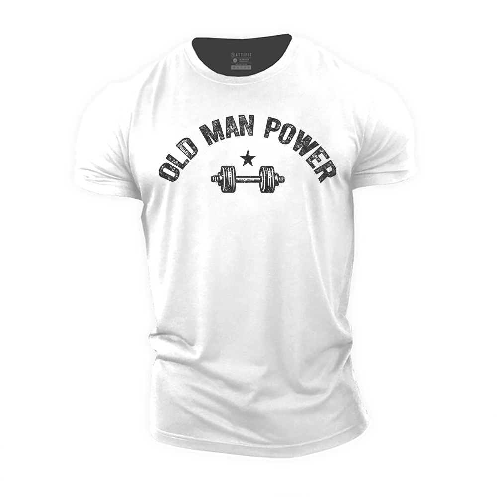 Old Man Power Cotton T-Shirt