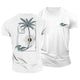 Fibonacci Sunset Wave Cotton T-Shirt