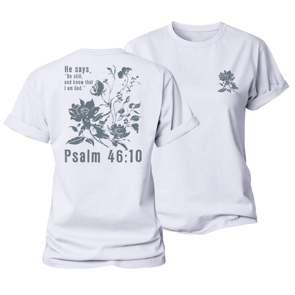 Psalm 46:10 Women's Cotton T-Shirt