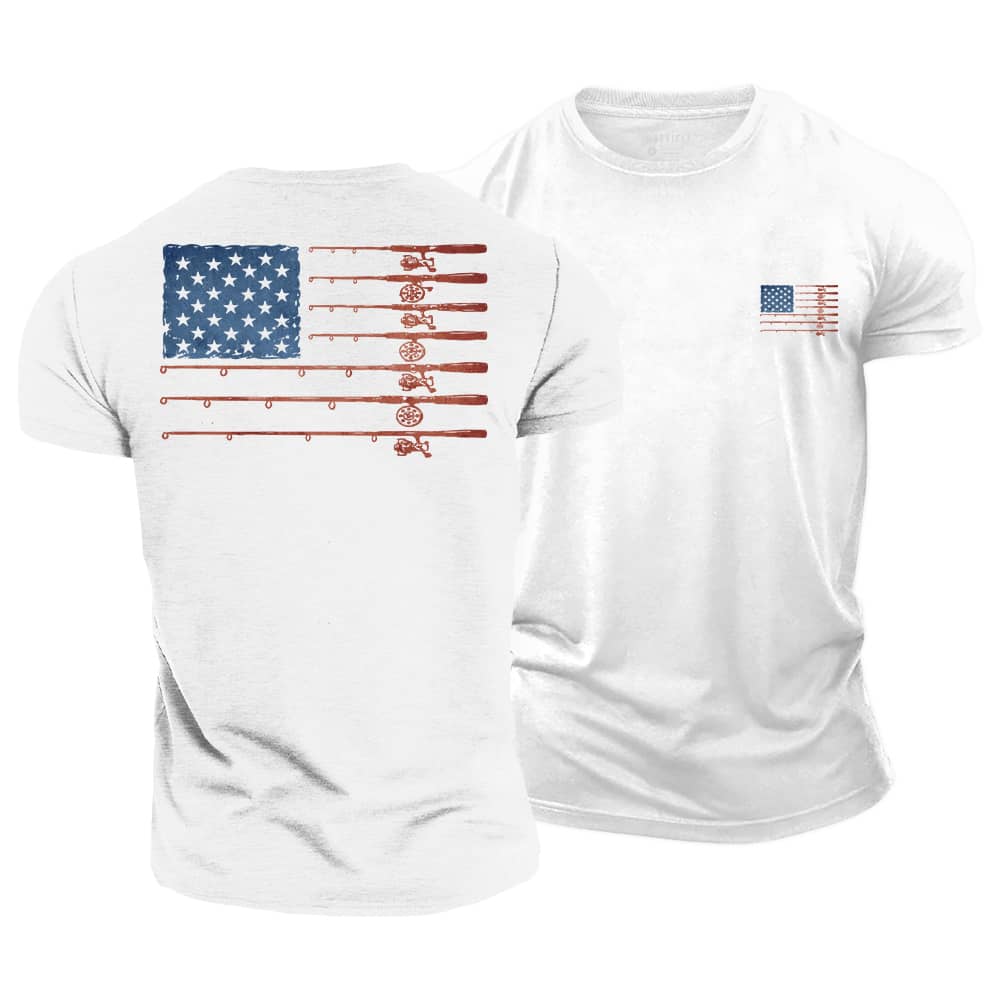 Fishing Flag Cotton T-Shirt