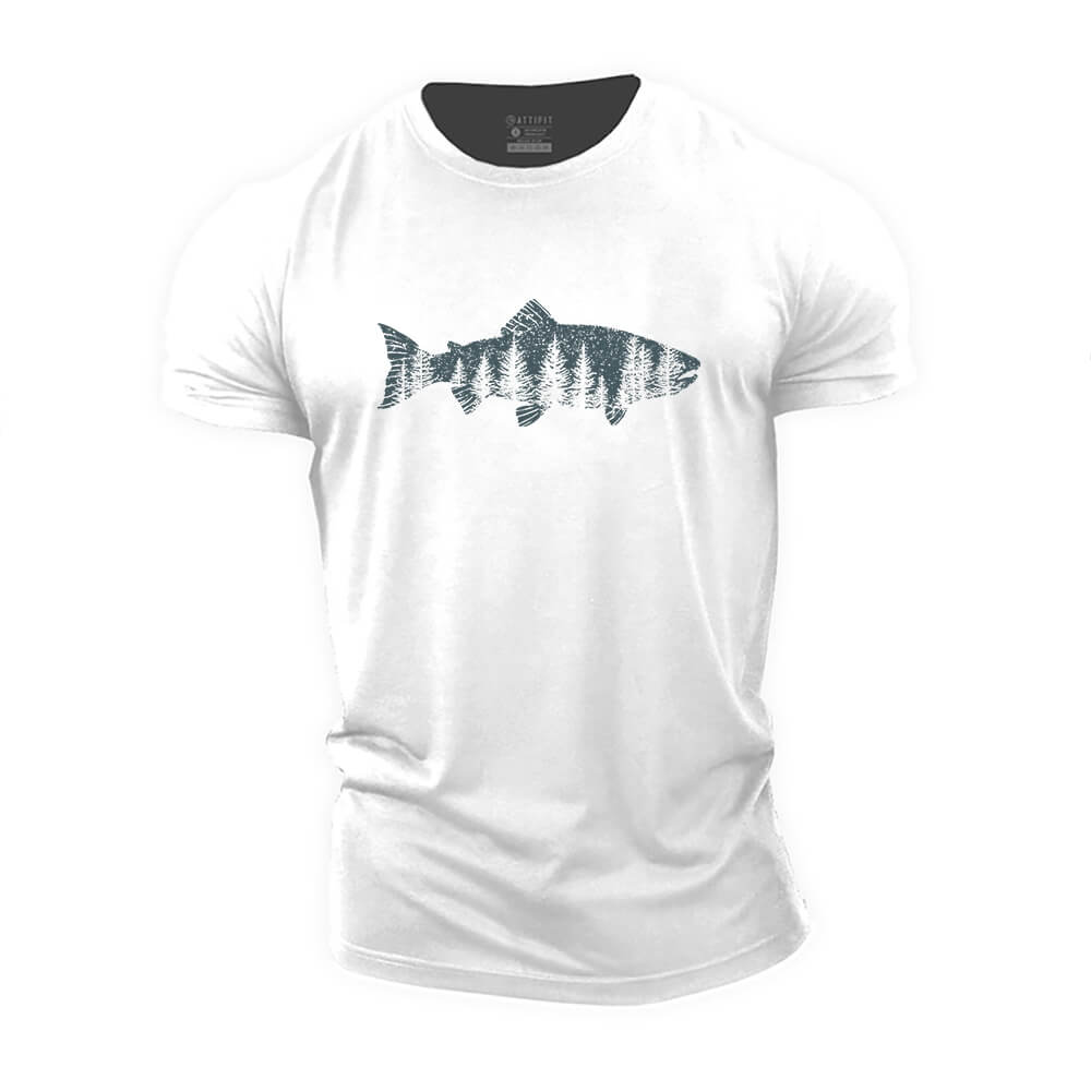 Fish Forest Cotton T-Shirt