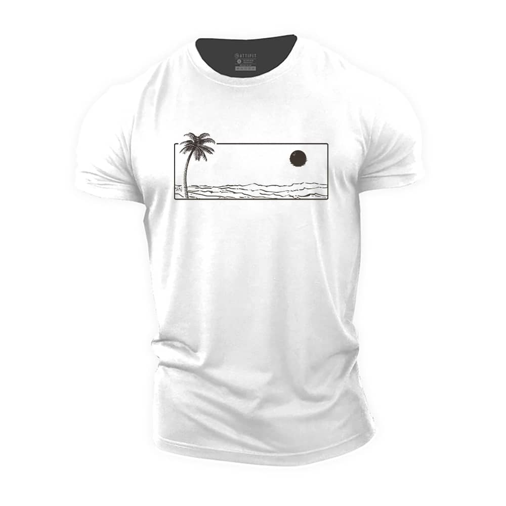 Sunset Sea Cotton T-Shirt